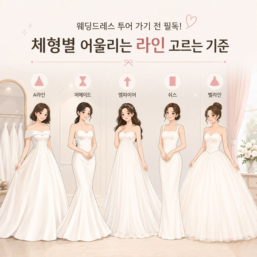 웨딩드레스 라인